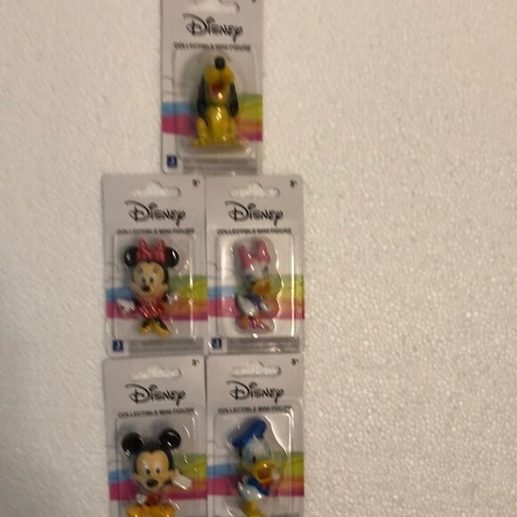 Disney collectible minis Mickey Minnie Mouse Pluto Daisy & Daffy New in package - Picture 8 of 8